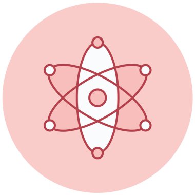 atom. Web simgesi basit illüstrasyon