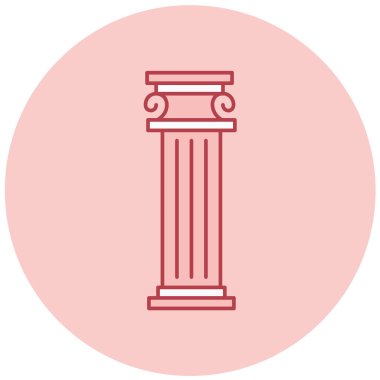 Sütun. Web simgesi basit tasarım