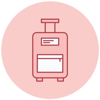 seyahat bagaj vektörü simgesi