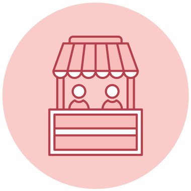 Dükkan. Web simgesi basit illüstrasyon