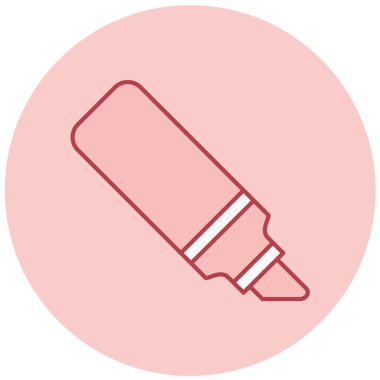 Kalem. Web simgesi basit illüstrasyon