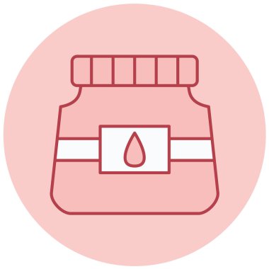 Kavanoz. Web simgesi basit illüstrasyon