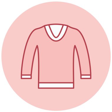 Kıyafetler. Web simgesi basit illüstrasyon