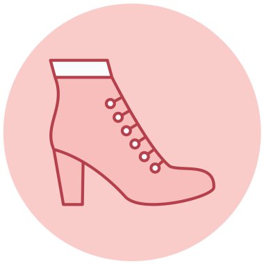 Ayakkabı. Web simgesi basit illüstrasyon