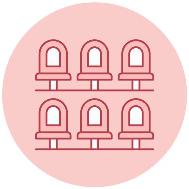 Kiliseye. Web simgesi basit tasarım