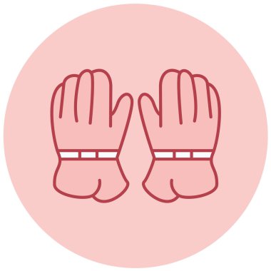 Eldiven. Web simgesi basit illüstrasyon