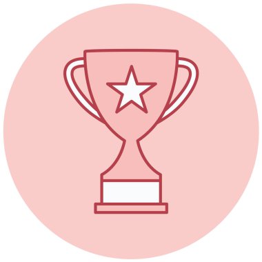 Kupa. Web simgesi basit illüstrasyon