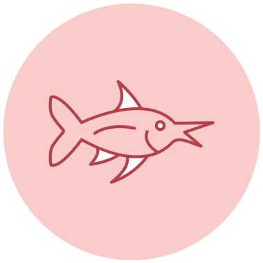 balık modern simge vektör illüstrasyonu 