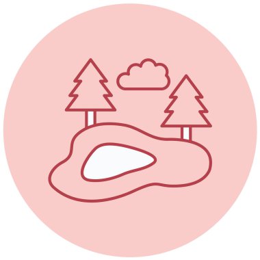 doğa modern ikon vektör illüstrasyonu 