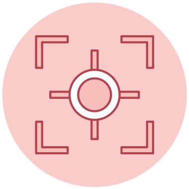 hedef simge vektör illüstrasyonu