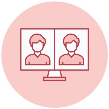 kullanıcı. Web simgesi basit illüstrasyon