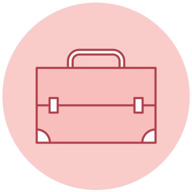 Çanta. Web simgesi basit illüstrasyon