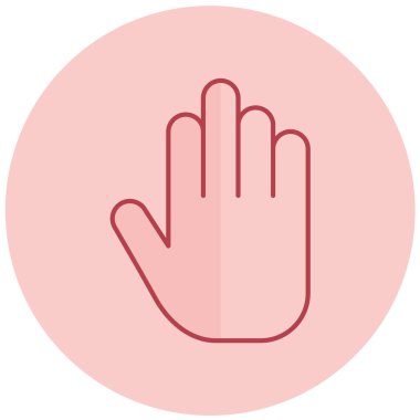 el simgesi vektör illüstrasyonu