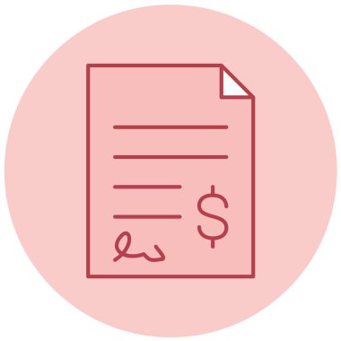 Belge. Web simgesi basit illüstrasyon