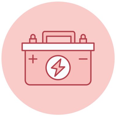 Pil. Web simgesi basit illüstrasyon