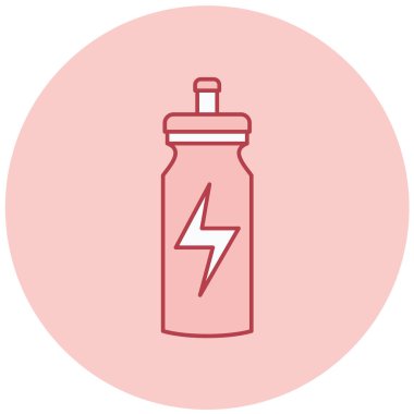 Modern b 'nin vektör illüstrasyonu şişe simgesinden yoksun