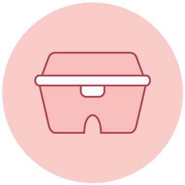 Kova. Web simgesi basit illüstrasyon