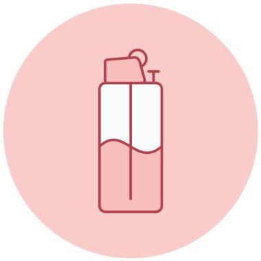 Benzersiz şişe simgesi, vektör çizimi