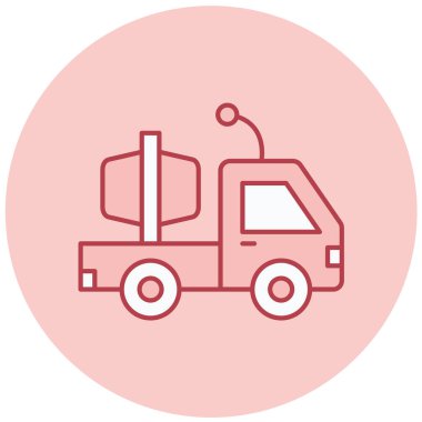 Kamyon. Web simgesi basit illüstrasyon