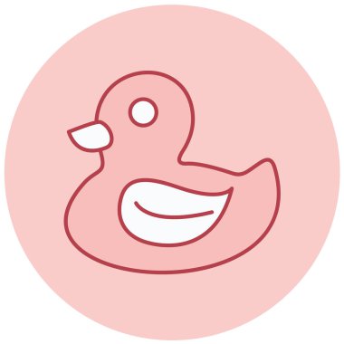 ördek vektör simgesi modern basit tasarım