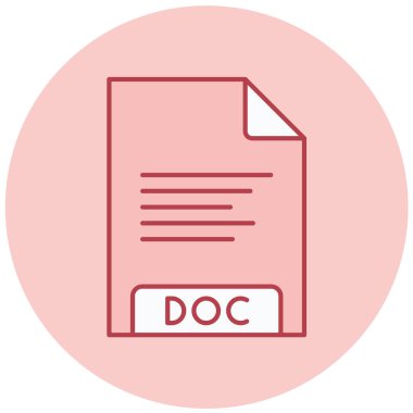 dosya biçimi simgesi, vektör illüstrasyonu