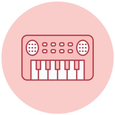 Müzik. Web simgesi basit illüstrasyon