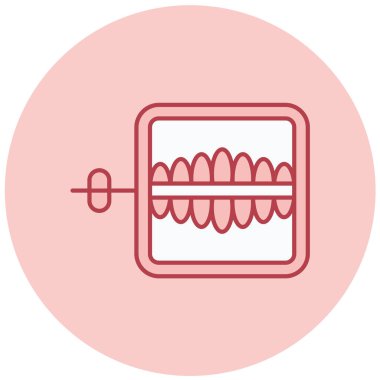 Modern b 'nin vektör illüstrasyonunda yiyecek ikonu yok