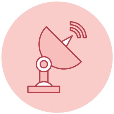 Uydu anteni. Basit resimleme