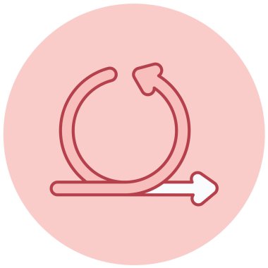 Ok. Web simgesi basit illüstrasyon