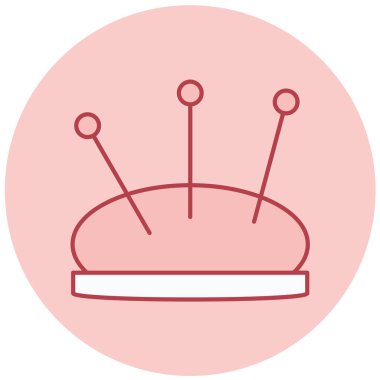 Dikiş simgesinin vektör illüstrasyonu