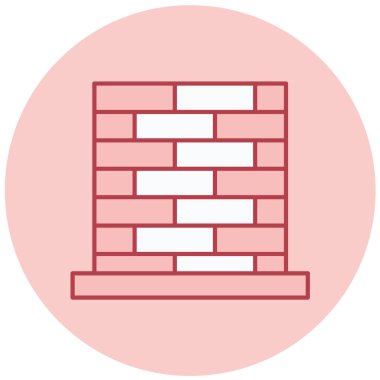 brick. Web simgesi basit illüstrasyon