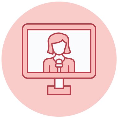 çevrimiçi eğitim simgesinin vektör illüstrasyonu