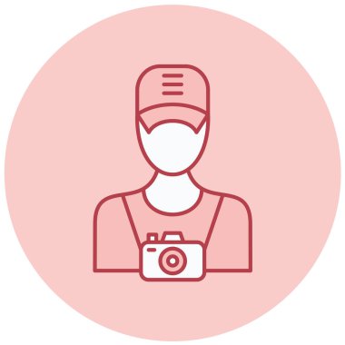 Çemberdeki bir kadının vektör çizimi