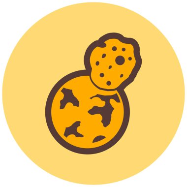 Ay. Web simgesi basit illüstrasyon