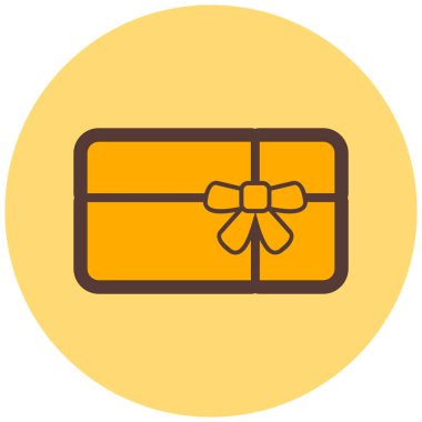 Hediye. Web simgesi basit illüstrasyon