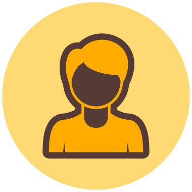 avatar. Web simgesi basit illüstrasyon