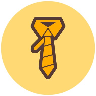 Kravat. Web simgesi basit illüstrasyon