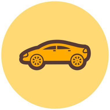 - Araba. Web simgesi basit illüstrasyon