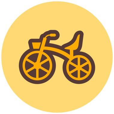 Bisiklet. Web simgesi basit illüstrasyon