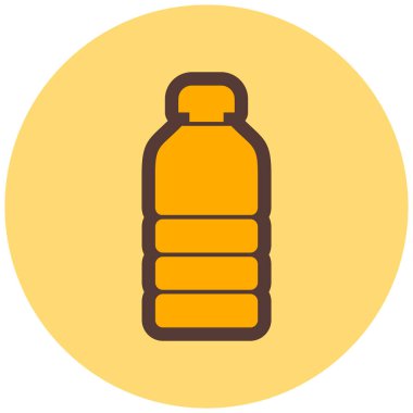 Bir şişe simgesinin vektör illüstrasyonu