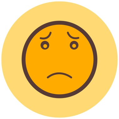 face emoticon, emoji, ifade, duygu, avatar, vektör illüstrasyonu