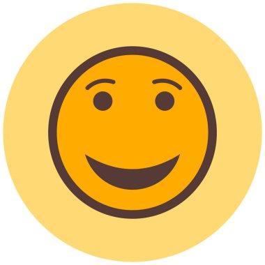 Gülen surat, vektör illüstrasyonu