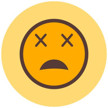 üzgün yüz ifadesi vektör simgesi