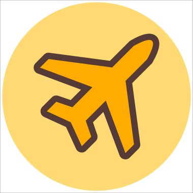 Uçak. Web simgesi basit illüstrasyon