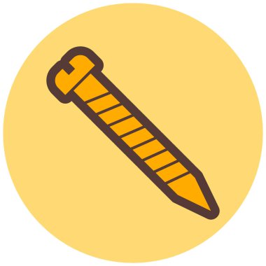 Kalem. Web simgesi basit illüstrasyon