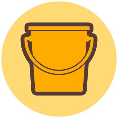 Kova. Web simgesi basit illüstrasyon