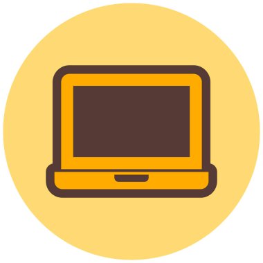 Bilgisayar. Web simgesi basit illüstrasyon