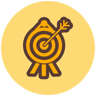 Hedef. Web simgesi basit illüstrasyon