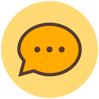 Konuş. Web simgesi basit illüstrasyon