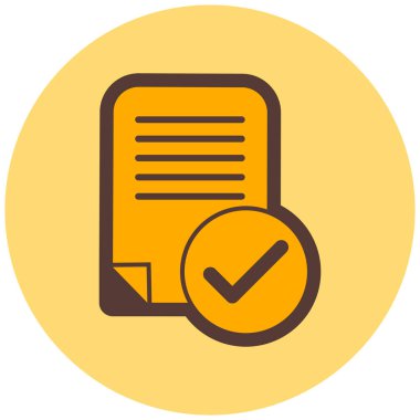 Belge. Web simgesi basit illüstrasyon